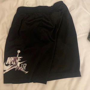 Dark black, Nike Jordan athletic pants,